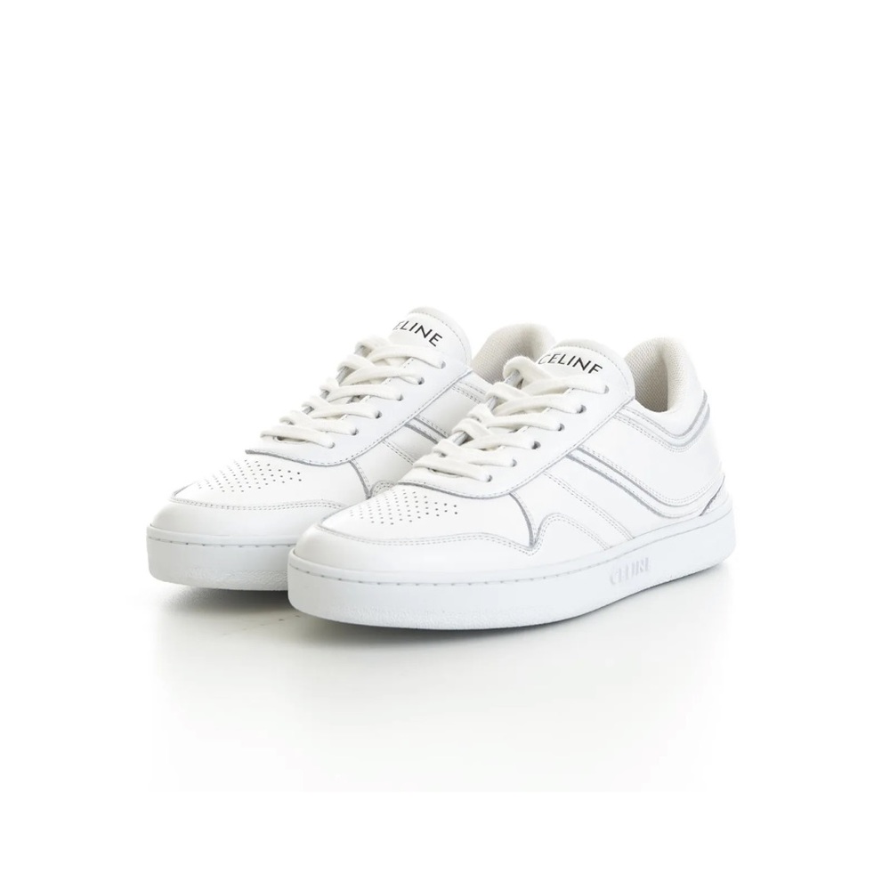 CELINE Women’s Low Lace-up sneakers in optic white